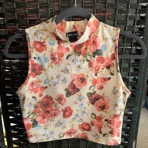Beautiful floral crop top.
